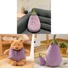 Peluche Orso Melanzana con Materiale Corto in Peluche per Regalo e Collezionisti