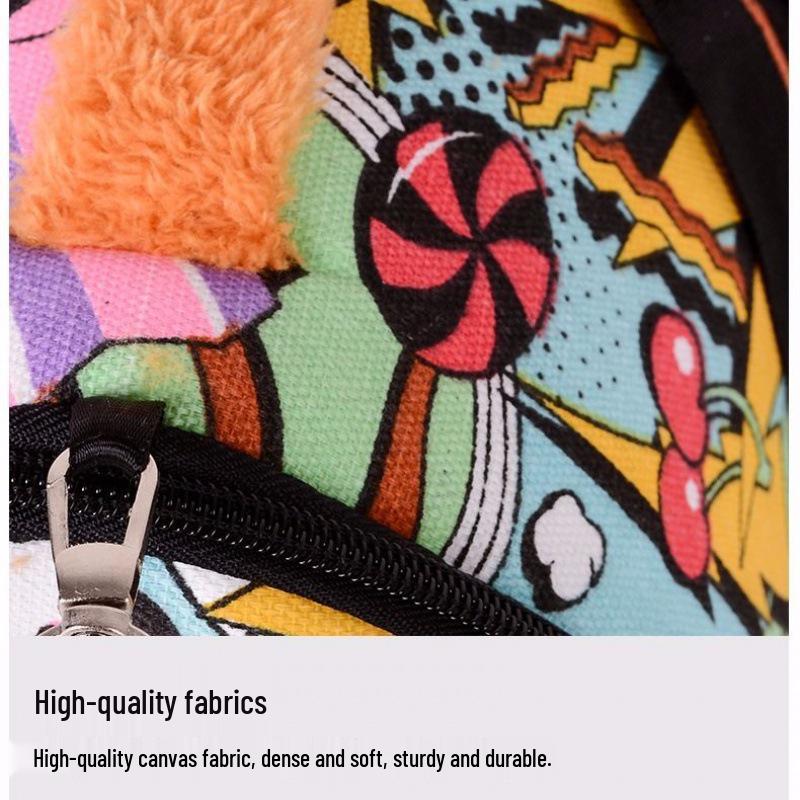 Small Pet Winter Warm Crossbody Bag - Hamster, Guinea Pig, Hedgehog Portable Backpack