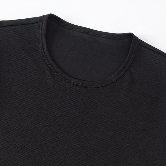 Men's Quick-drying T-shirt Short-sleeved Round Neck T-shirt Solid Color Casual Sports Tee for Running Gym Daily Wear