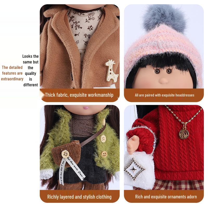 24cm Princess Mia Potato Doll Gift Box Set: Dress-up Barbie Doll for Girls