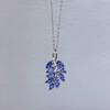 Sace Gems 925 Sterling Sølv 3*6MM Naturlig Tanzanitt Anheng Halskjeder for Kvinner To Måter å Bruke Det Fint Smykke Bursdag