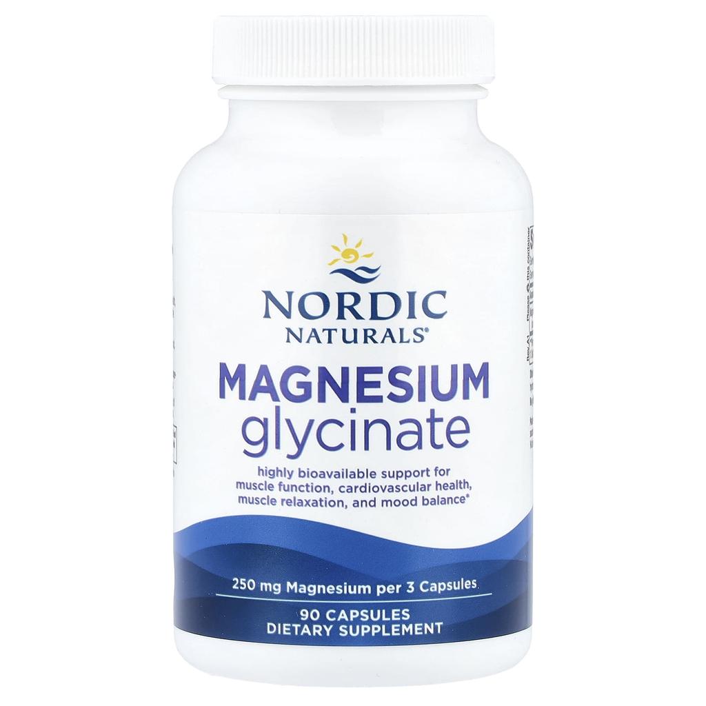 Nordic Naturals, Magnesium Glycine, 90 Capsules (83 mg per capsule)