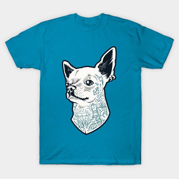 Dog Graphic Round Neck T-Shirt