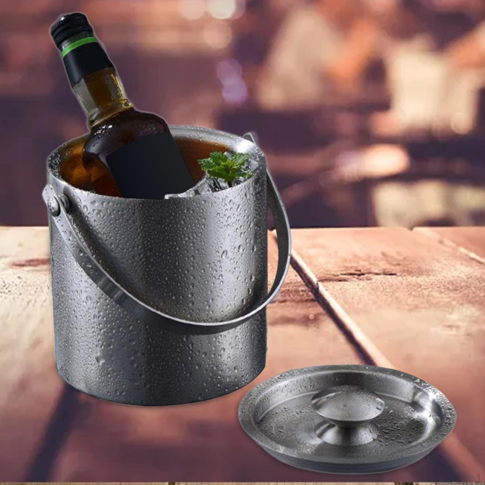 

Ведерко для льда из двухслойной нержавеющей стали для развлекательных мероприятий 2L