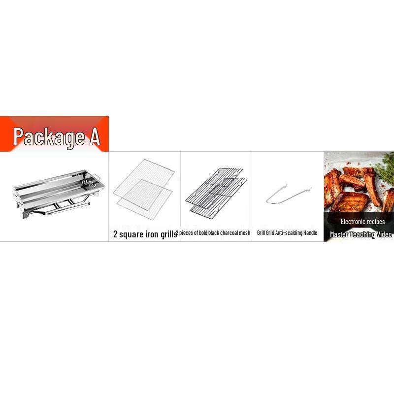 Yining Outdoor Stainless Steel Portable Folding BBQ Grill