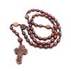 Catholic Rosary Necklace Cross Religious Jewelry Souvenir Gift for Unisex Men