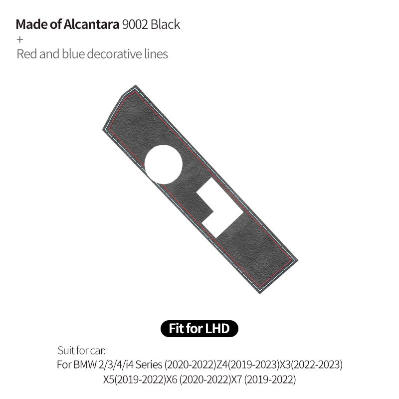 Made of Alcanrata For BMW G20 G22 G07 F44 I4 G29 X3 G01 X5 G05 G06 Gear Shifter Panel Frame Sticker Car Interior Trim Accesso