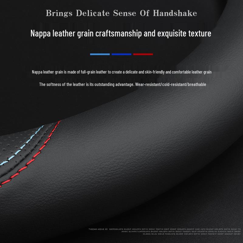 BAIC Huansu S Series Leather Steering Wheel Cover, Ultra-Thin, All-Season
