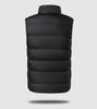 Unisex Intelligent Heated Vest: Cold-Proof, Solid Color, Stand-Up Collar Design