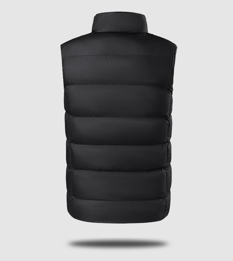 Unisex Intelligent Heated Vest: Cold-Proof, Solid Color, Stand-Up Collar Design