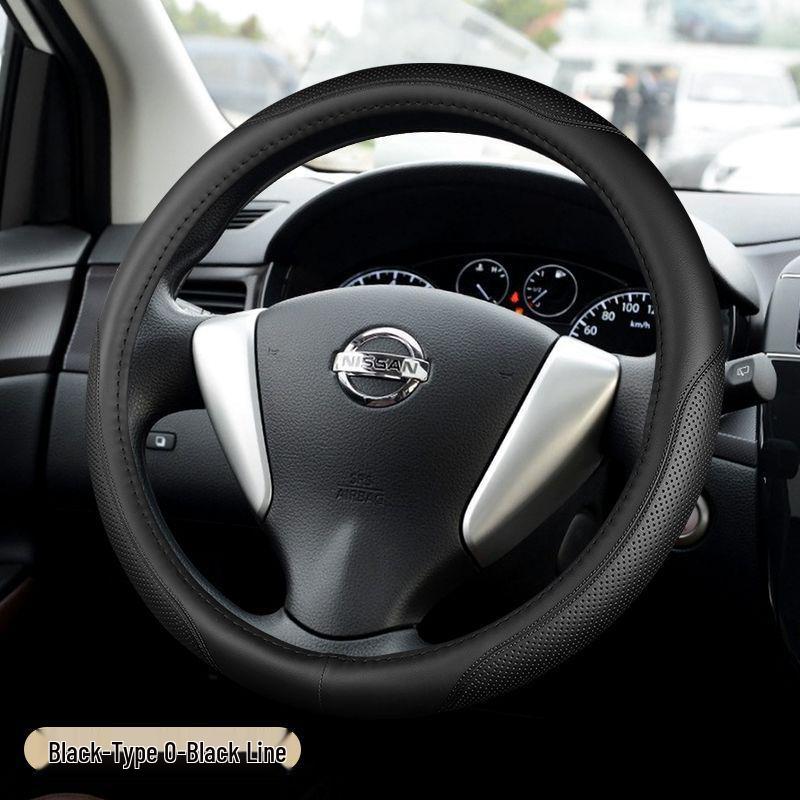 D0X Echte Lederlenkradabdeckung für Nissan Sylphy, Murano, Old Teana, Qashqai, Sunny, Livina, Tiida.