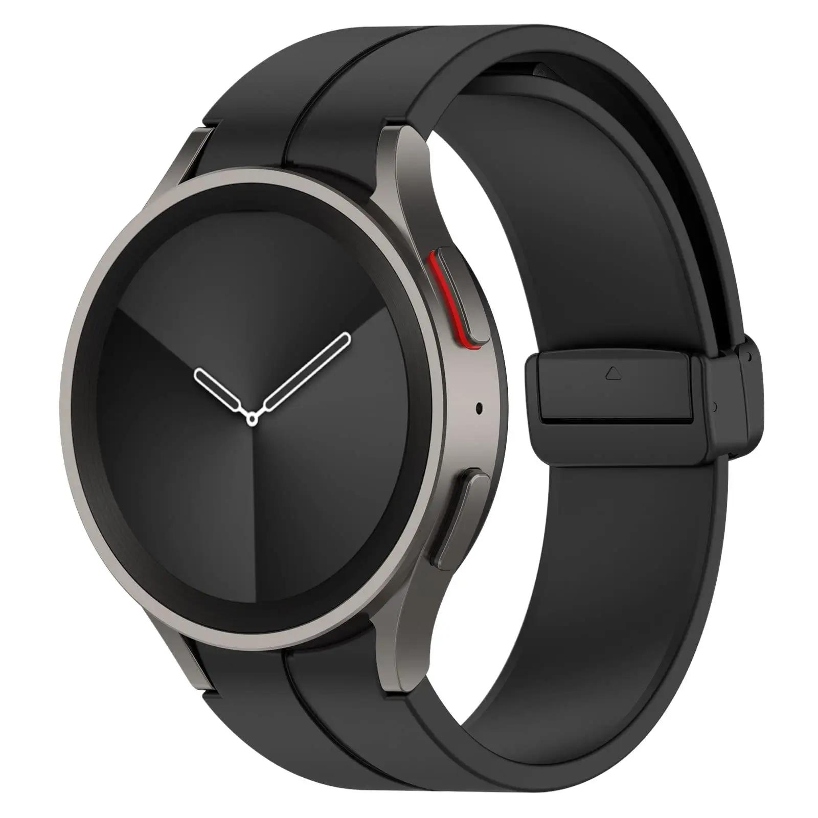 

Силиконовый ремешок 20 мм для Samaung Galaxy Watch 7 6 5 4 40 мм 44 мм Pro 45 мм Магнитный браслет Ремешок Watch 6 Classic 47 мм 43 мм Galaxy Watch 7-6-5-4