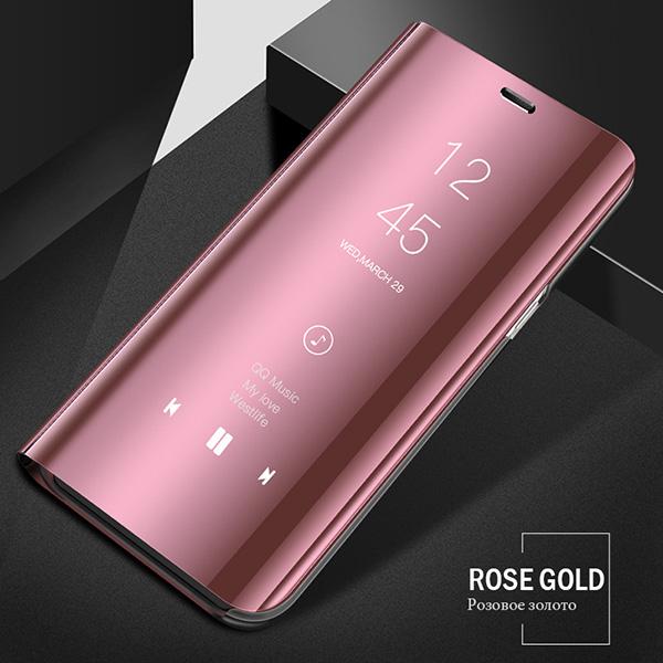 Custodia Flip Smart Mirror di lusso per Xiaomi Redmi Note 11 10 9 9s 8 8T 10s 11T Pro Max Plus 9A 9C Mi 9T Lite Poco X3 5G Cover Coque