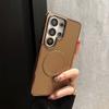 Leather Magnetic For Magsafe Case Samsung S26 S25 S24 FE S23 S22 Ultra Plus Cooling Soft Bumper Shockproof Protect Cover