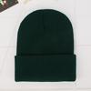 Unisex Fluorescent Acrylic Beanie – European and American Candy Color Knit Hat for Autumn and Winter