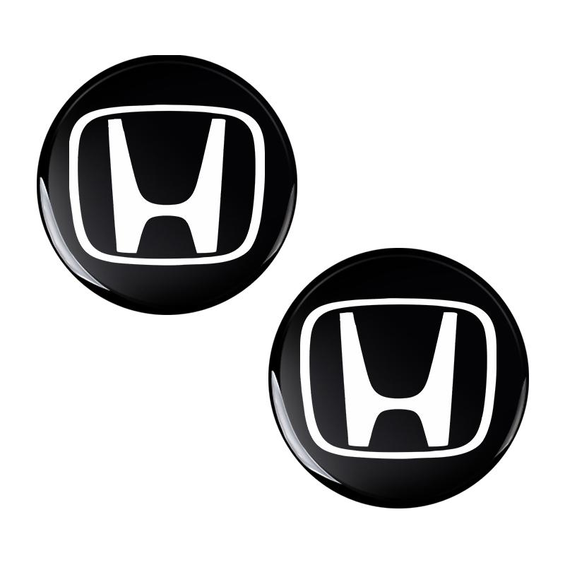 2/5/10Pcs 14mm Car Remote Key Fob Emblem Badge Radio Button Sticker For Honda Fit Mugen Insight Type S R VTEC DOHC Modulo Vezel Legend RR Si