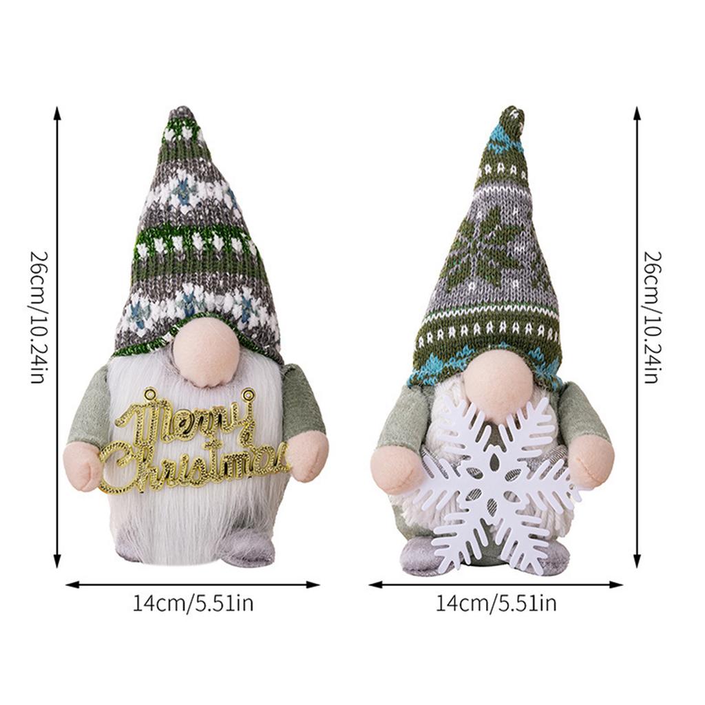 Swedish Gnome Tomte Ornament with Light Long Hat Cute Christmas Dwarf Decoration for Holiday Home Thanksgiving Female