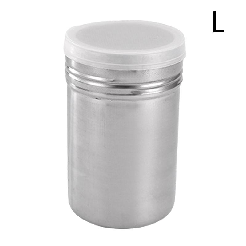 Edelstahl Kaffee Shaker Kakao Schokolade Mehl Puderzucker Sieb Filter Schaumspray Küche Kuchen BBQ Küchenhelfer mit Deckel