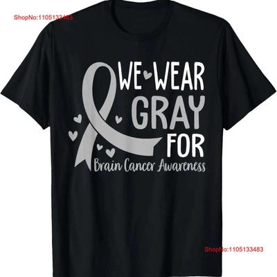 Gray Ribbon Brain Cancer Awareness T-shirt