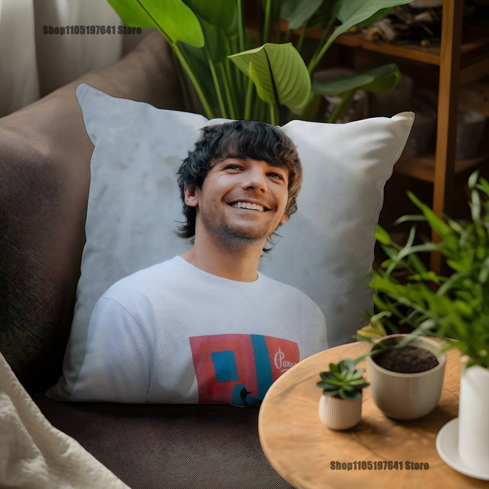 Louis T-TomlinsonS Singer Pillow Case For Sofa Decor Car Office Room Printing Cushion Cover Decorations and Protector