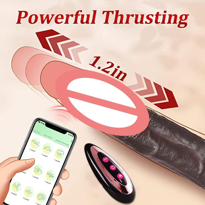 Realistic Dildo Anal Vibrator Stretchable Heated Dick Pussy Masturbator Sexy Adult Sex Toys Penis Gay Sex Big Penis Thrusting 18