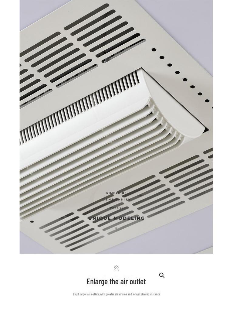 Embedded Dustproof Ceiling Fan Lamp for Office, Kitchen, and Restaurant