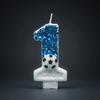 Creative Football Digital Birthday Candles