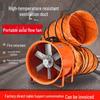 220v Portable Axial Fan: Mobile Industrial Exhaust & Ventilation Blower