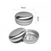60/80ML Round Hollow Out with Holes Aluminum Tin Container Metal Empty Can Soap Storage Reusable Cosmetic Pot Jar Screw Top Lid