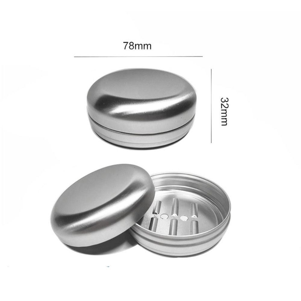 60/80ML Round Hollow Out with Holes Aluminum Tin Container Metal Empty Can Soap Storage Reusable Cosmetic Pot Jar Screw Top Lid