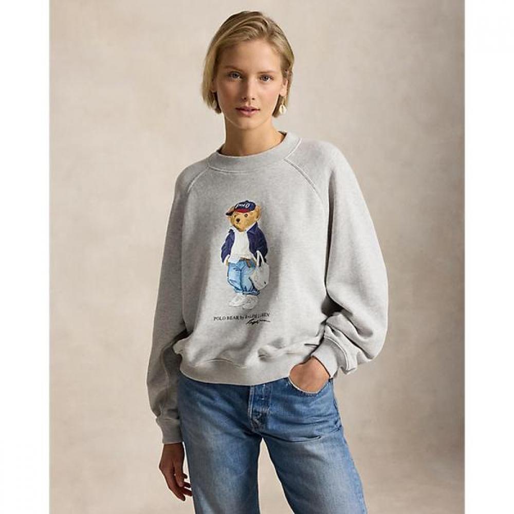 Polo Ralph Lauren Women S Fleece Crewneck Polo Bear Lightweight Wmpokninfb21000020 XS