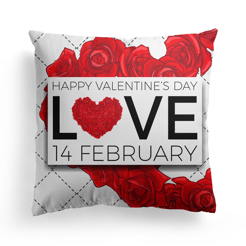 

New Valentine sDay Pillowcase, Nordic Valentine sDay Pillow and Cushion Cover 45 * 45Cm (without pillow core)
