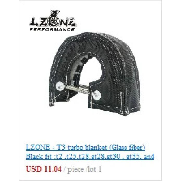 LZONE - 100% Full TITANIUM turbo heat shield T3 turbo blanket fit : t2 t25 t28 gt28 gt30 gt35 and most t3 turbo JR1303-2T/TBF03