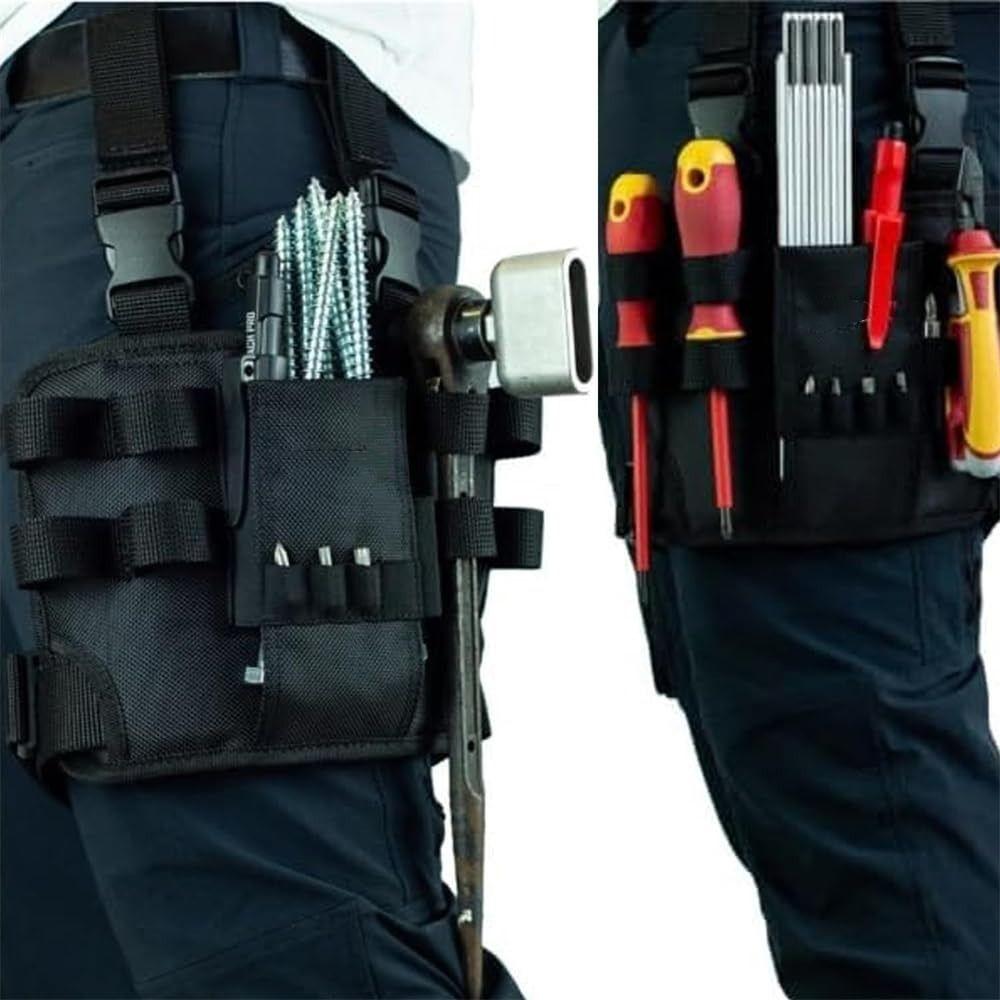 Tool Bag Belt Leg Tool Pouch Heavy-Duty Tool Bag Belt Portable Tool Pouch  for Electricians