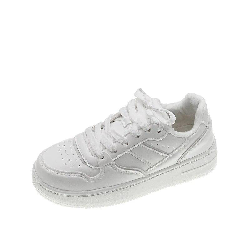 New Women Sneakers Retro Skateboard Footweare Fashion Winter Mixed Color Sports Shoes Students Outdoor Sports Casual Shoes