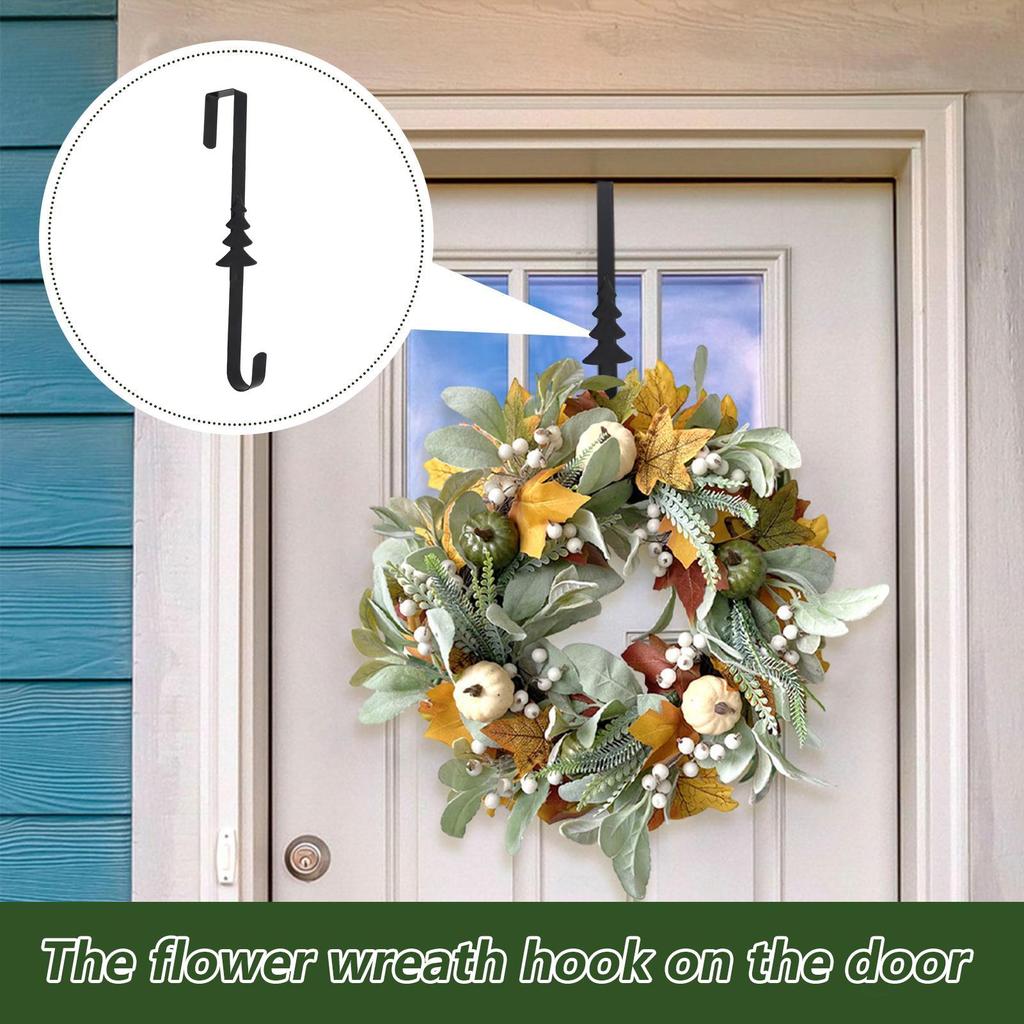 Christmas Wreath Hook Party Decoration Christmas Door Wreath Hanger Heavy Duty Hook Home Offices Ornament for Porch Easter