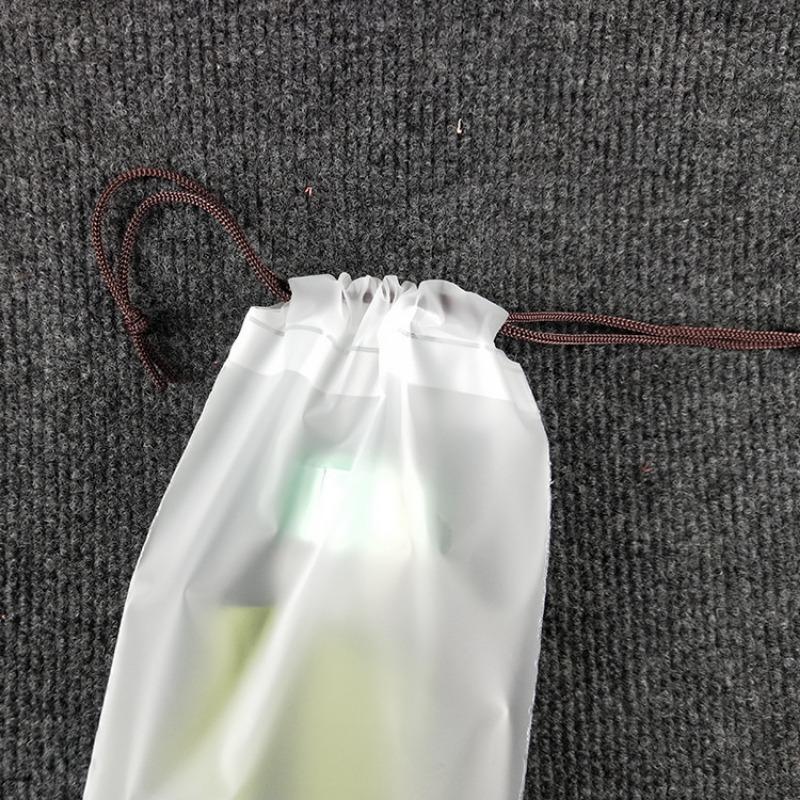 White Translucent Drawstring Umbrella Frosted Storage Bag Portable Children Outdoor Umbrella Scratch-Proof Dustproof EVA Cover