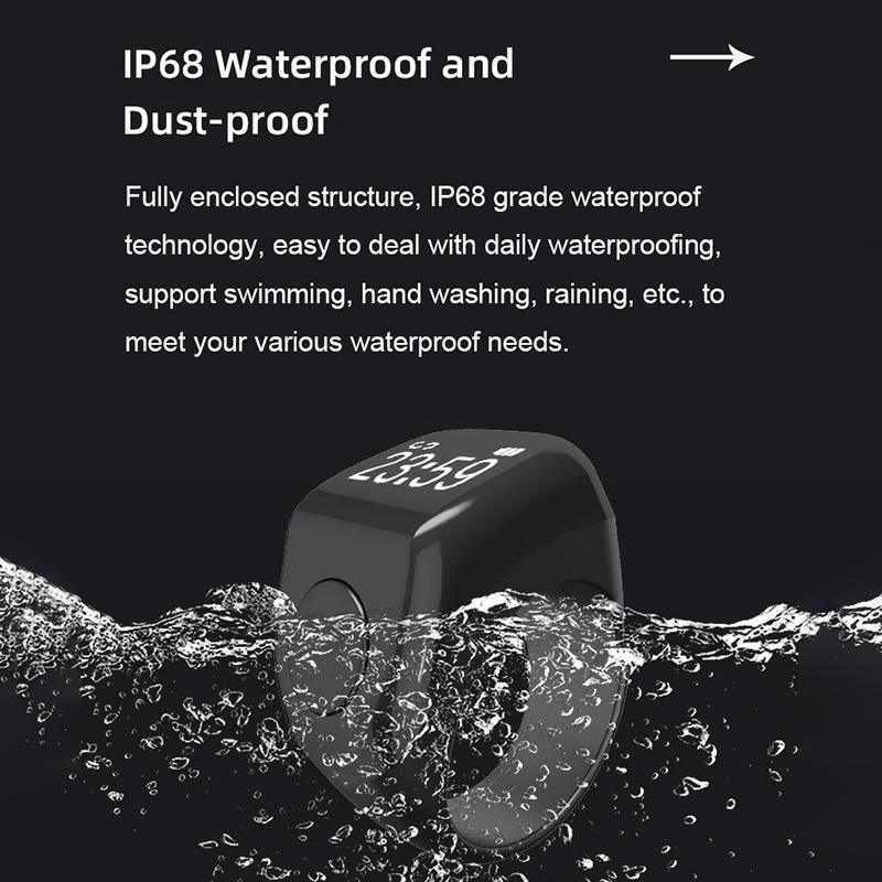 Smart Tasbih Tally Digital Counter For Muslims Tasbeeh Zikr Ring 5 Prayer Time Vibration Reminder Waterproof