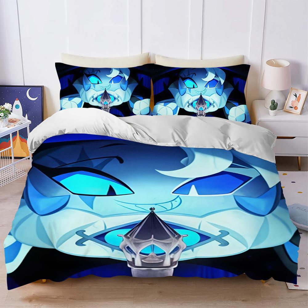C-Cookie Run K-Kingdom Duvet Cover Set Soft Wash Bed 3 Piece Summer Comfortable Student Dormitory Home Baby Bedding Best Seller