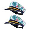 Reusable Washable Sailors Captain Hat Adjustable Strap For Adults Kids Seafaring Themed Parties And Outdoor Activities
