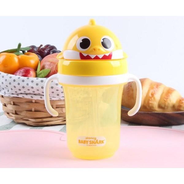 Izoum Baby Shark 3D Straw Water Bottle 300ml, 1 Piece