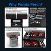 BIQU Panda Perch AMS Bracket Set, Black Aluminum Alloy, High Strength