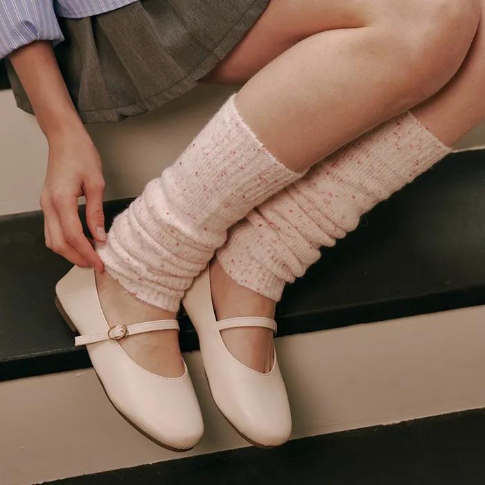 Dot Knit Leg Warmer_2 Colors