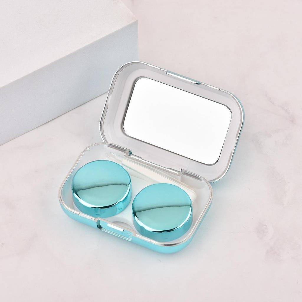 Electroplated Mirror Lens Case Small and Convenient Contact Lens Case Simple Contact Lens Contact Lens Companion Case