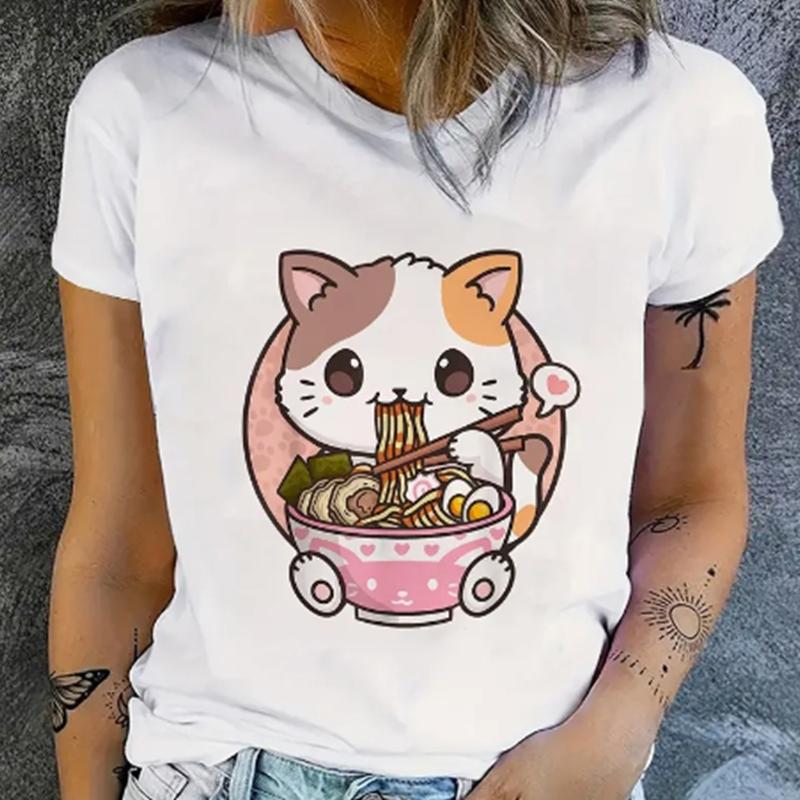 

Модная женская футболка с забавным котом в стиле хип-хоп и певицей, забавная повседневная футболка с круглым вырезом и короткими рукавами, летняя женская футболка 8XL бежевый