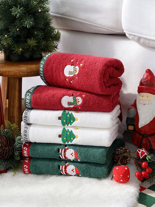 Songwol Towel Christmas Bling Bling 140g Cotton Towels (12 sheets) Random
