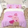 3pcs Cute Cartoon Piglet Quilt Cover Set - Soft and Cozy Bedroom, Guest Room and Dorm Decorative Bedding 3-Piece Set 1 Quilt Cover + 2 Pillow Sha