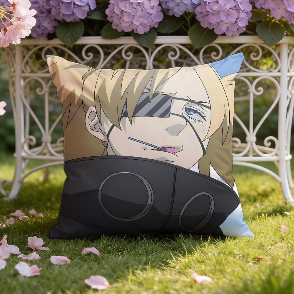 Anime G-GANGSTA Cushion Cover Home & Car Dual-Scene Pillow Cover: Reversible for Premium Comfort