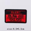 Warning Embroidery Patch Iron On Patches For Clothing Danger Prohibit Sign Embroidered Patches For Clothes Nuclear Marker Badges