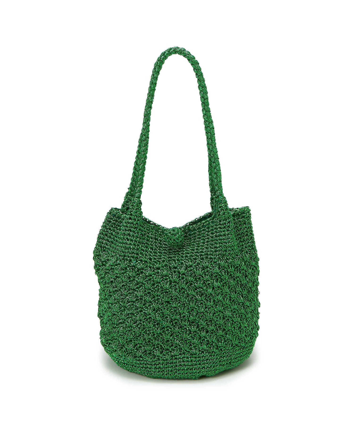 [TREASURE TOPKAPI] Круглая сумка-тоут из металлической вязки